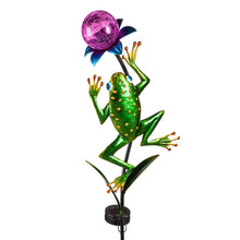 Load image into Gallery viewer, Solar Leaping Frog Garden Stake, 2 Styles
