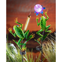 Load image into Gallery viewer, Solar Leaping Frog Garden Stake, 2 Styles