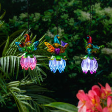 Load image into Gallery viewer, Solar Hanging Whimsy Fairy Lantern, 20in
