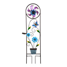 Load image into Gallery viewer, Solar Fiber Optic Butterfly Trellis with Spinner