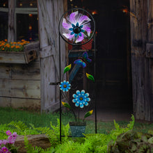 Load image into Gallery viewer, Solar Fiber Optic Butterfly Trellis with Spinner