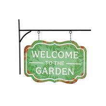 Load image into Gallery viewer, Welcome to the Garden Hanging Metal Outdoor Sign