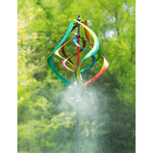 Load image into Gallery viewer, Misting Colorful Helix Spinner Garden Stake, 89in