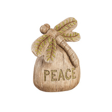 Load image into Gallery viewer, Hope/Peace Greenery Stone Decor, 8in, 2 Styles