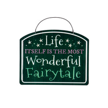 Load image into Gallery viewer, Printed Metal Hanging Fairy Garden Sign, 10in