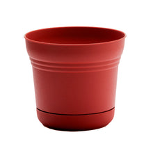 Load image into Gallery viewer, Pot, 5in, Saturn with Saucer, Burnt Red