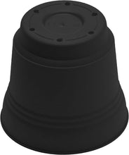 Load image into Gallery viewer, Pot, 10in, Saturn with Saucer, Black