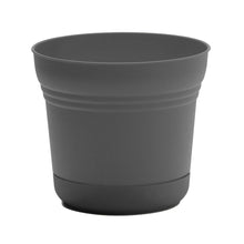 Load image into Gallery viewer, Pot, 7in, Saturn with Saucer, Charcoal