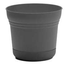 Load image into Gallery viewer, Pot, 10in, Saturn with Saucer, Charcoal