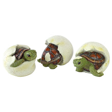 Load image into Gallery viewer, Polyresin Baby Turtle in Shell Statue, 4in