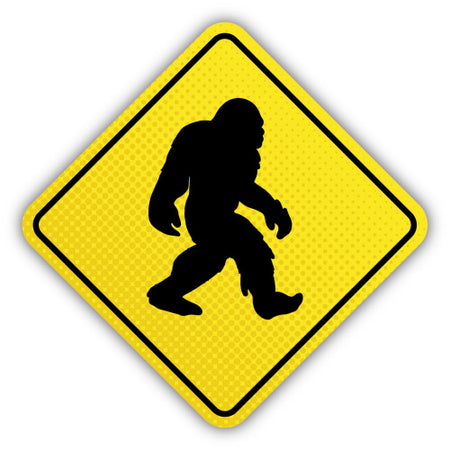 Bigfoot Crossing Sticker, 3in