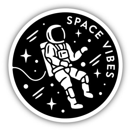 Space Vibes Floating Astronaut Sticker, 3in