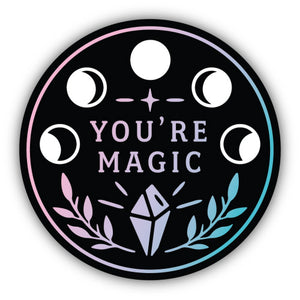 You're Magic Moon Phases Sticker, 3in