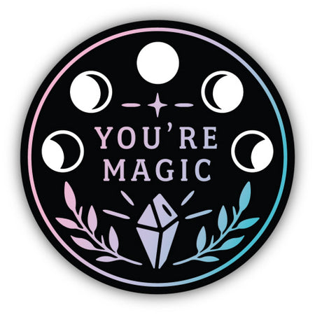 You're Magic Moon Phases Sticker, 3in