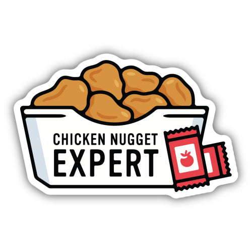 Chicken Nugget Expert Sticker, 3in