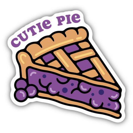Cutie Pie Blueberry Pie Sticker, 3in