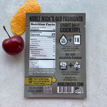 Load image into Gallery viewer, Noble Mick's Cocktail Mix, Old Fashioned