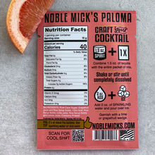 Load image into Gallery viewer, Noble Mick's Cocktail Mix, Paloma