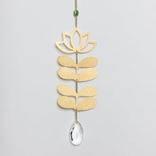 Load image into Gallery viewer, Lotus & African Turquoise Suncatcher