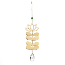Load image into Gallery viewer, Lotus & African Turquoise Suncatcher