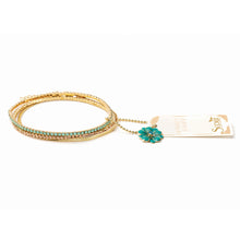 Load image into Gallery viewer, Scout S&S Bracelet Trio, Pacific Opal/Gold