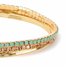 Load image into Gallery viewer, Scout S&S Bracelet Trio, Pacific Opal/Gold