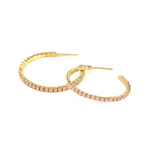 Load image into Gallery viewer, Scout S&S Small Hoop Earrings, Rose Wtr Opal/Gold