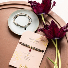 Load image into Gallery viewer, Teardrop Stone Wrap Bracelet, Dalmatian & Obsidian