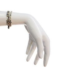 Load image into Gallery viewer, Teardrop Stone Wrap Bracelet, Dalmatian & Obsidian