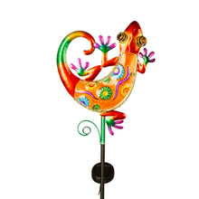 Load image into Gallery viewer, Garden Stake, Solar Lizard 3 Assorted