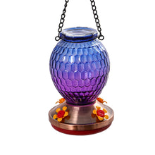 Load image into Gallery viewer, Bird Feeder, Hummingbird Glass Hanging 4 Asst
