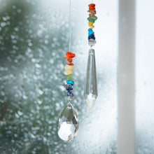 Load image into Gallery viewer, Suncatcher, Crystal with Colored Stones, 2 Asst
