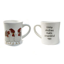 Load image into Gallery viewer, Chicken Saying Stoneware Mug, 2 Asst
