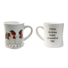 Load image into Gallery viewer, Chicken Saying Stoneware Mug, 2 Asst