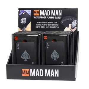 Mad Man Black Waterproof Playing Cards