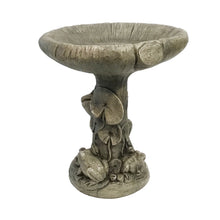 Load image into Gallery viewer, Frogs & Lilies Bird Bath, One Piece