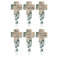 Load image into Gallery viewer, Metal Cross Memorial Garden Stake, 6 Asst