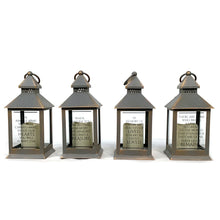Load image into Gallery viewer, Lantern with LED Candle, Memorial, 4 Asst