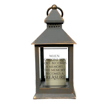 Load image into Gallery viewer, Lantern with LED Candle, Memorial, 4 Asst