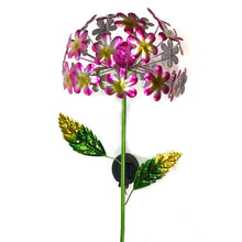 Load image into Gallery viewer, Hydrangea Solar Garden Stake, 3 Asst