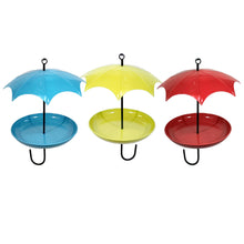 Load image into Gallery viewer, Metal Bird Feeder, Umbrella 3 Asst