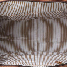 Load image into Gallery viewer, Camel & Herringbone Duffel Bag