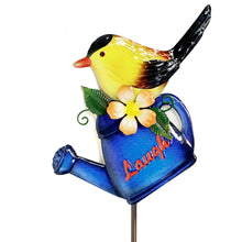 Load image into Gallery viewer, Laugh Watering Can Plant Pick, 33in
