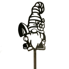 Load image into Gallery viewer, Metal Gnome Garden Stake, 6 Asst