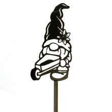 Load image into Gallery viewer, Metal Gnome Garden Stake, 6 Asst