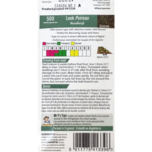 Load image into Gallery viewer, Leek - Large Musselburg Seeds, FG
