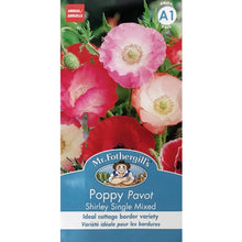 Load image into Gallery viewer, Poppy - Shirley Single Mix Seeds, Mr Fothergill&#39;s

