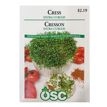 Load image into Gallery viewer, Cress - Cress Extra Curled Seeds, OSC