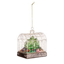 Load image into Gallery viewer, Glass Christmas Greenhouse Ornament, 2 Asst