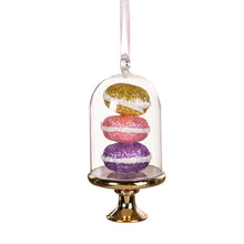 Load image into Gallery viewer, Plastic Macarons in Cloche Ornament, 3 Asst
